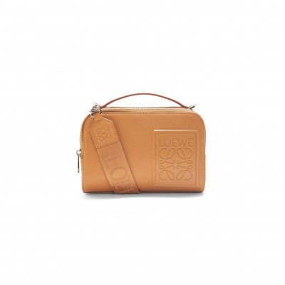 LOEWE MINI CROSSBODY CAMERA BAG IN SATIN CALFSKIN C565R41X05 (18*13*8.5cm)
